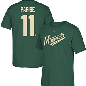 Minnesota Wilds Hockey Reebok Tshirt Green Cotton Athletic T Jersey sz  XL